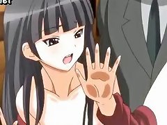 A Dark-haired Hentai Girl Receives Intense Penetration And Receives Oral Sex